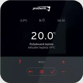 Termostat Protherm sestava MiSet R regulátoru a kabelového venkovního čidla