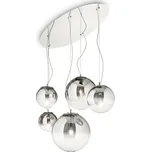 Ideal Lux MAPA FADE SP5 závěsné svítidlo 5x E27 60W bez zdroje 105cm IP20, blednoucí chrom