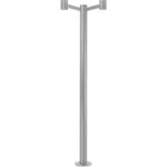Ideal Lux CLIO MPT2 venkovní sloupkové svítidlo 2x E27 60W bez zdroje 197cm IP44, šedé
