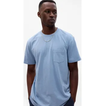 Pánské tričko GAP Pánské Tričko s kapsičkou Gap Modrá XS (2438364)