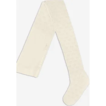 MĚKKÉ MÓDNÍ DĚTSKÉ PROLAMOVANÉ PUNČOCHÁČE 2-6 LET sytě bílá 92/98