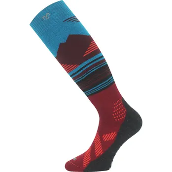 Pánské ponožky SSU merino lyžařské podkolenky - Modrá 530 / (46-49) XL / Modrá