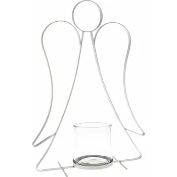 Casa de Engel Home Kovový svícen - anděl, 0/8 Fialová UNI (2812168)