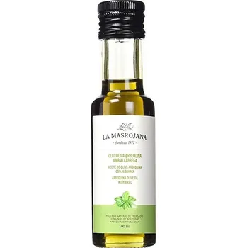 Rostlinný olej La Masrojana Ochucený olivový olej bazalka 100 ml