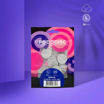 STALEKS EXPERT Pododisc L, PDFB-25 - pěnová pilníková leštička na pedikúru, 25 kusů