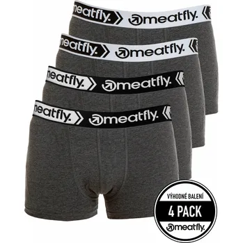 Boxerky Meatfly Balboa Boxershorts Four Pack Šedá S