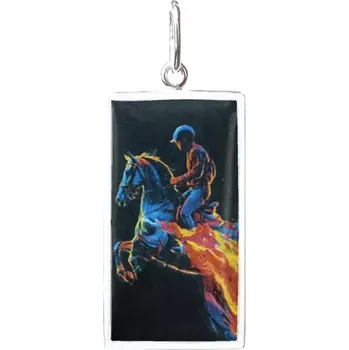 Přívěsek Jezdec na koni Miniartion bílé zlato