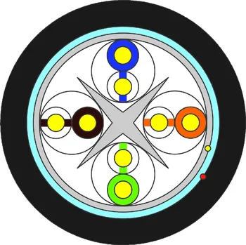 elektrický kabel Wirex WIC-6-FU-PE-50-BL WIREX Instalační kabel CAT6 F/UTP PE 500m cívka černý