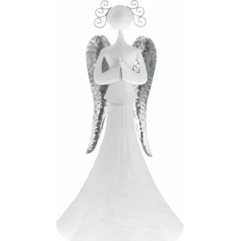 Casa de Engel Home Kovový anděl modlící se - bílý, 6/18 Fialová UNI (2813194)