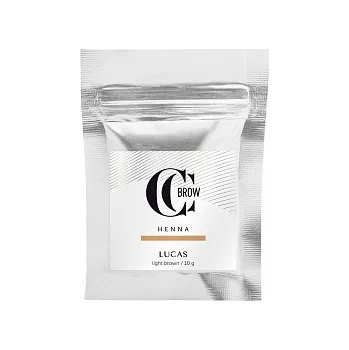 Barva na řasy a obočí LUCAS COSMETICS - henna na obočí světle hnědá, 10 g, sáček