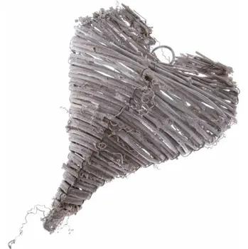 Casa de Engel Home Dřevěné srdce - malé, 0/120 Fialová UNI (2814517)