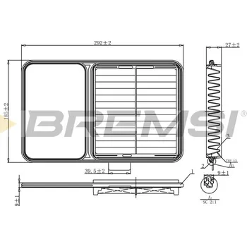 Vzduchový filtr Vzduchový filtr BREMSI FA1209