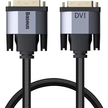 Baseus Enjoyment opletený video kabel - DVI na DVI - 2 m - černý