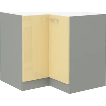 Stolarz Lempert Dolní rohová kuchyňská skřínka NATALI 90x90 DN 2F BB Zvolte barevné provedení: Karmen / krémový lesk