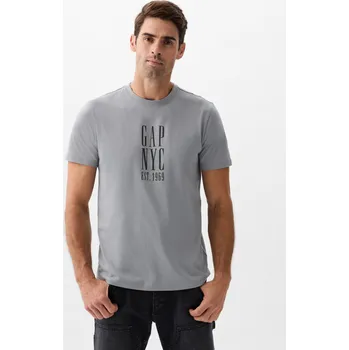 Oblečení a móda GAP Pánské Tričko s potiskem GAP Šedá S (2250176)