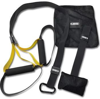 ROVERA Závěsné tréninkové popruhy ČERNÁ|ŽLUTÁ