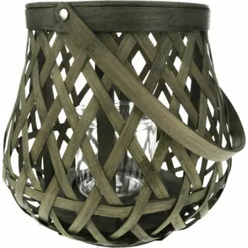 Lucerna Casa de Engel Home Bambusová lucerna se sklem - zelená, 0/6 Fialová UNI (2798821)