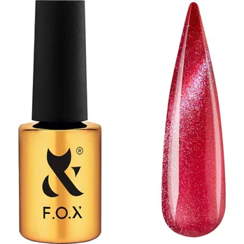 Lak na nehty F.O.X - gel lak Cat Eye Red, 7 ml