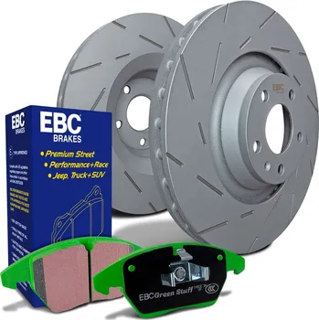 Brzdový komplet EBC sada brzd PD06KF | destičky Greenstuff & kotouče Ultimax přední PD06KF103