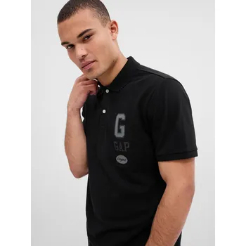 Pánské tričko GAP Pánské Polo tričko pique GAP Černá S (2295287)