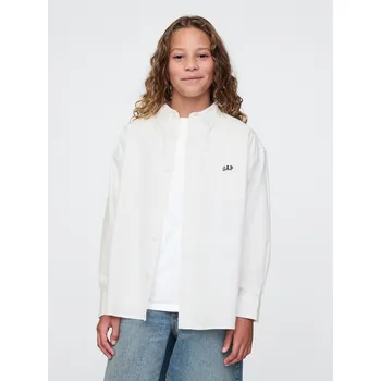 GAP Chlapecké Dětská oversize košile Oxford GAP Bílá 140-146 (2574206)