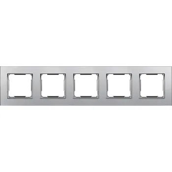 vypínač Elhard Skleněný pětirámeček Royal Glass Elegant, stříbrný