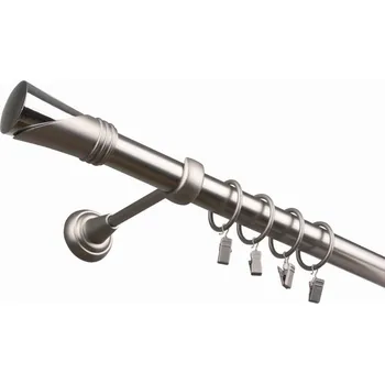 Garnýž Ø 25 jednotyč-komplet Duncan Barva: zlatá antik, Délka: 160 cm, typ kroužků: kroužky se žabkami