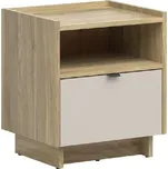 DALVA noční stolek KOM1S, dub mauvella/kashmir