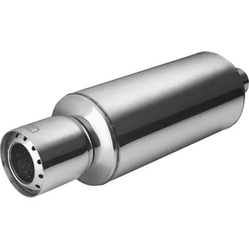 Zadní díl výfuku ULTER SPORT Sportovní výfuk 1x 100mm - NEREZ NRS-001, univerzální Průměr vstupu: 45 mm_1