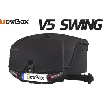 Nosič kol TowCar TowBox V5 Swing L, černý, výklopný