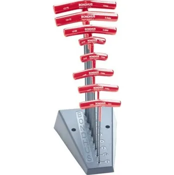 Šroubovák BONDHUS Sada T.-klíčů BTX 80M/S metric + stojan