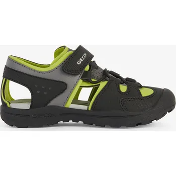 Chlapecká obuv Geox Chlapecké Zeleno-černé chlapecké outdoorové sandály Geox Vaniett Černá 25 (2563579)