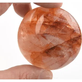 Přírodní kámen Hematit v křišťálu hladký kámen 106g Madagaskar