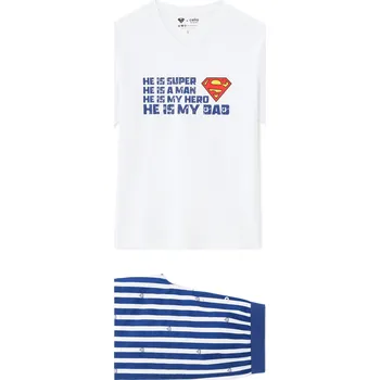 Pánské pyžamo Celio Pyžamo Superman - Pánské Celio modrá | bílá 3335385