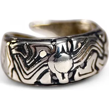 Prsten Drakkaria Vikingský stříbrný prsten - styl Borre, Norsko, 9. století, Ag 925