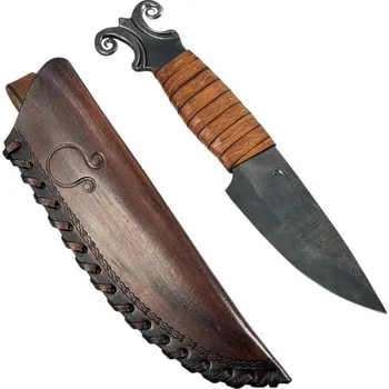 Šermířská zbraň madhammers MINOTAURUS, keltský kovaný nůž, hnědý