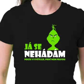 Dámské tričko Tričko Vtipná | Dámské tričko Grinch má pravdu