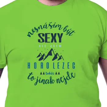 Pánské tričko Tričko Horolezci | Tričko Sexy horolezec