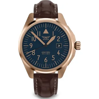 Hodinky Aviator Airacobra 43 Type A V.1.38.2.318.4 + 5 let záruka a dárek ZDARMA