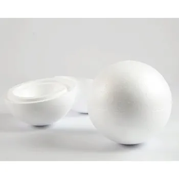 Výtvárné potřeby Polystyrenová půlená koule 16 cm