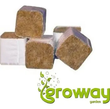 Substrát Agra-Wool pěstební kostka 40x40x40mm bez díry 750 ks