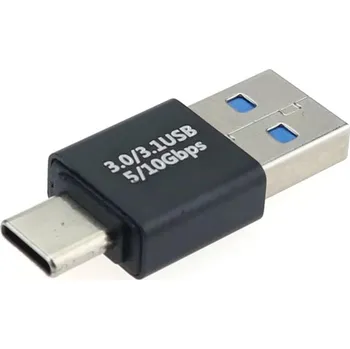 Elektronická stavebnice LaskaKit_cz USB-C samec adaptér na USB-A samec 10Gbps max