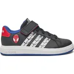 Chlapecká rekreační obuv ADIDAS-Grand Court Marvel Spider-Man K core black/cloud white/semi lucid blue Černá 34