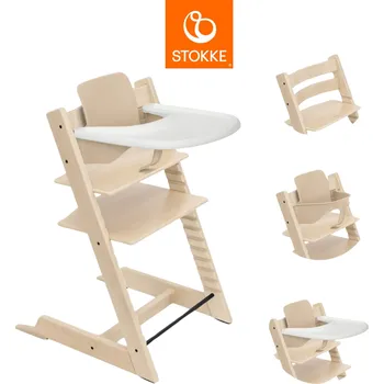 Jídelní židlička STOKKE set Tripp Trapp® High Chair Bundle Natur + Stokke® Tray White