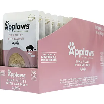 Krmivo pro kočku Applaws Jelly MULTIPACK tuňák a losos - kapsička 16x70 g