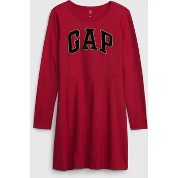 Dívčí šaty GAP Dívčí Dětské šaty s logem Gap Červená 152/158 (2450436)