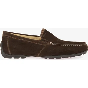 Pánské polobotky Geox Pánské Hnědé pánské semišové mokasíny Geox Moner Hnědá 44 (2563276)