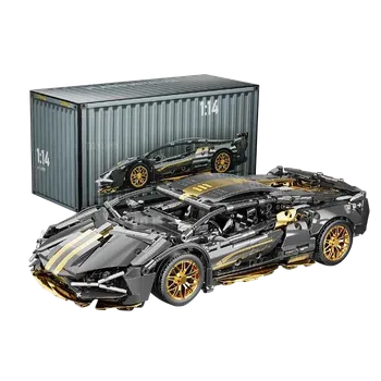 ostatní stavebnice OEM Stavebnice - Závodní supersport - 1289 Dílků Barva: Černá