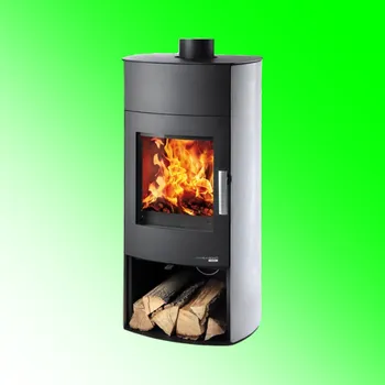 Krbová kamna HAAS+SOHN MOLDE černá/KUNSTSTEIN GRAU - krbová kamna s možností akumulace