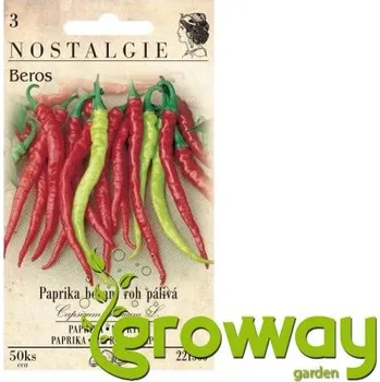 Semeno Nostalgie Paprika kozí roh Beros 50 ks